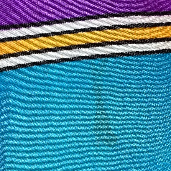 YvesSaintLaurent 100% Silk Scarf. Multicolor. Hand Rolled. Made in Italy. - Picture 15 of 15